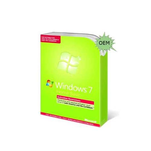 Windows 7 Home Basic 64-bit Brazilian 1pk DSP OEM DVD - F2C-